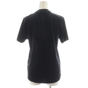 ENFOLD VELOR T-SHIRT Tシャツ カットソー 半袖 ベロア 38 黒 ブラック 300GA180-1790