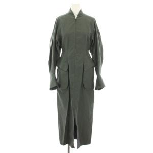 Brushed Cotton Peplum Dress ワンピース