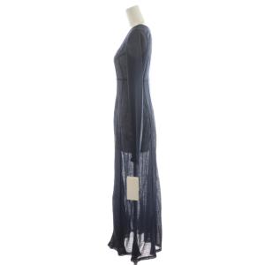 Mame Kurogouchi Hybrid Yarn Wool Jersey Square Neck Dress ワンピース