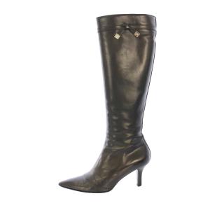 ロングブーツ 35.5 ダークブラウン