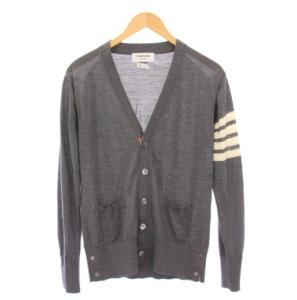 ウールクラシック4BAR Vネックカーディガン 1 グレー MKC002A-00014038