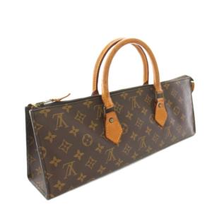 LOUIS VUITTON モノグラム サックトリアングル ハンドバッグ ブラウン M51360