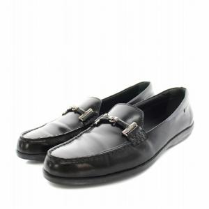 ビットローファー ドライビングシューズ レザー 36.5 黒 ブラック /YT H