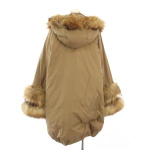 GRACE CONTINENTAL ダウンコート アウター ファー 36 茶 ブラウン 02123361-3 /TK H