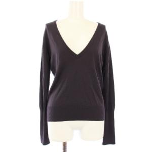 ジョンスメドレー JOHN SMEDLEY ニット セーター 長袖 Vネック 紫 /TK H
