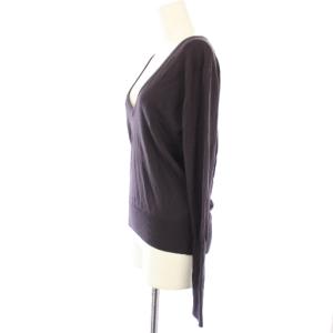 MARGARET HOWELL ジョンスメドレー JOHN SMEDLEY ニット セーター 長袖 Vネック 紫 /TK H