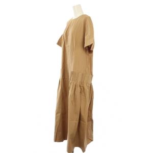 theory luxe 23SS HATCH SIGRID HS ワンピース 半袖 ロング 38 ベージュ 03-3205526-333-038