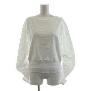 カットソー 長袖 コットン F 白 ホワイト /AN53 MA