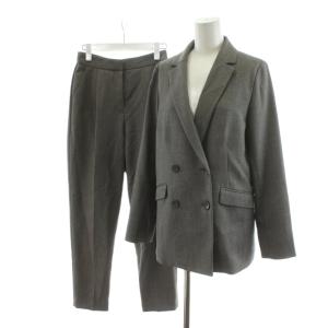 スーツ セットアップ テーラードジャケット ダブル パンツ スラックス S ベージュ /AN64 MA