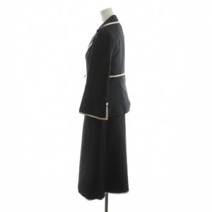courreges セットアップ ジャケット ワンピース ノースリーブ ミモレ ロング 38 黒 ブラック /AN62 MA