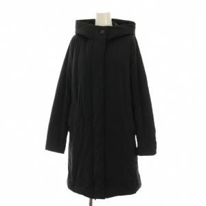 ブリジット シンダウンコート ロング アウター 40 紺 ネイビー フード付き G5F06-642-09