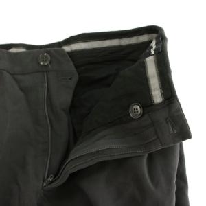 GIORGIO ARMANI スラックス パンツ ジップフライ 46 チャコールグレー 01 204980 /YT H