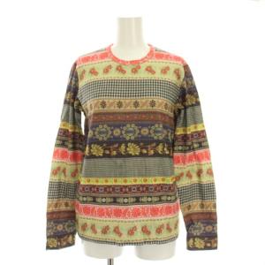 Tシャツ カットソー 長袖 総柄 M マルチカラー /YM H