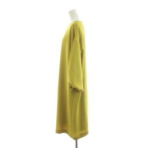 ADORE ワンピース ミモレ ロング 7分袖 バルーンスリーブ 38 黄 イエロー 531-0140315 /AN33