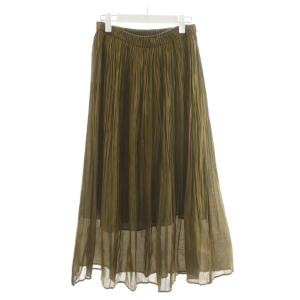 BALLSEY フレアスカート ミモレ ロング 36 ゴールド色 11-05-34-05002 /AN31 MA