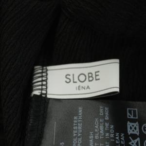 SLOBE IENA ラップジャージパンツ ワイドパンツ 38 黒 ブラック 25030912605030 /AN29 MA