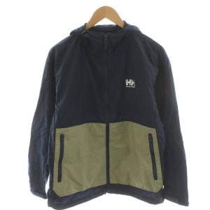 ベルゲンジャケット マウンテンパーカー ロゴ ナイロン S カーキ 紺 ネイビー HOE12275 /AN44