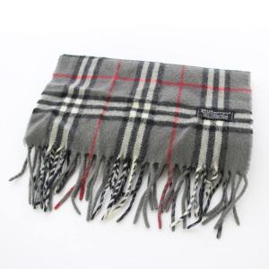 マフラー ノバチェック ウール グレー