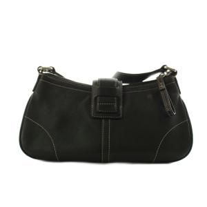 COACH ショルダーバッグ レザー フラップ 黒 ブラック 7540 /AN5 MA