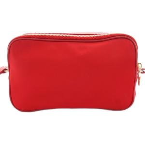 kate spade new york ショルダーバッグ スクエア ロゴ ナイロン 赤 レッド PXRU5387 /KU MA