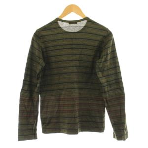 Tao AD2003 Tシャツ カットソー 長袖 ボーダー柄 カーキ TM-T097 /KU MA