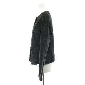 SONIA RYKIEL Collection セットアップ 上下 デニム ノーカラージャケット クロップドパンツ ラメ 40 38