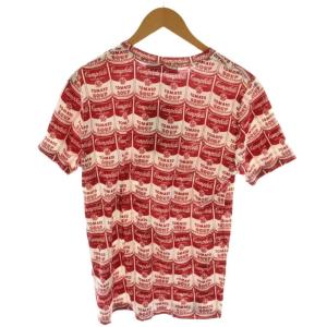ANDY WARHOL by HYSTERIC GLAMOUR Tシャツ M 赤 レッド 白 ホワイト 総柄 半袖 クルーネック 0492CT03 /AN62 MA