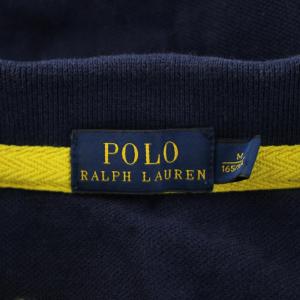 POLO RALPH LAUREN ビッグポニー ポロシャツ M ピンク 紺 ネイビー ロゴ刺繍 半袖 /AN55 MA