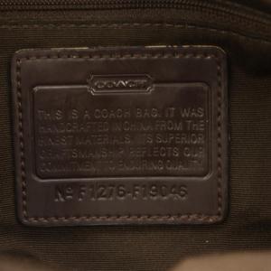 COACH シグネチャー トートバッグ ショルダーバッグ キャンバス レザー 茶 ブラウン F19046 /AN24
