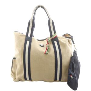 トートバッグ ショルダーバッグ キャンバス ベージュ 紺 ネイビー /AN27 MA