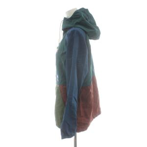 L.L.BEAN × ドラえもん パーカー ジップアップ ナイロン M 緑 グリーン 青 ブルー 茶 ブラウン /AN76