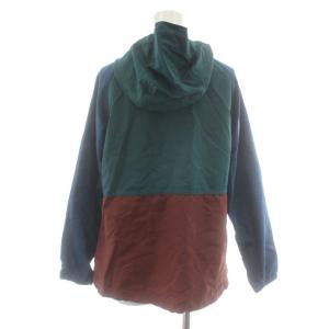 L.L.BEAN × ドラえもん パーカー ジップアップ ナイロン M 緑 グリーン 青 ブルー 茶 ブラウン /AN76