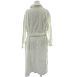 Christian Dior ナイトウエア バスローブ M 白 ホワイト 無地 ショールカラー 長袖 OCD1821 /GG MA