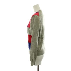 COMME des GARCONS ローブドシャンブル robe de chambre AD2002 カーディガン ウール グレー 赤 レッド