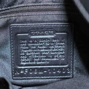 COACH シグネチャー ショルダーバッグ キャンバス レザー 黒 ブラック /AN8 MA