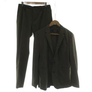 セットアップ ジャケット パンツ スラックス  M カーキ 長袖 長ズボン プリーツ /GG MA