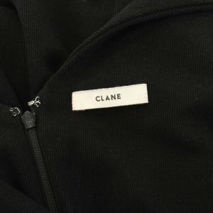 CLANE オールインワン サロペット ノースリーブ Vネック 2 黒 ブラック /KU MA