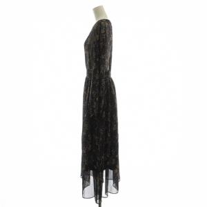 SLOBE IENA ワンピース マルチカラー 花柄 シアー素材 長袖 ロング丈 /GG MA