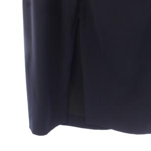 ENFOLD 19AW ダブルクロスミニマルスカート ロング イージー 36 紺 ネイビー 300CA231-0090
