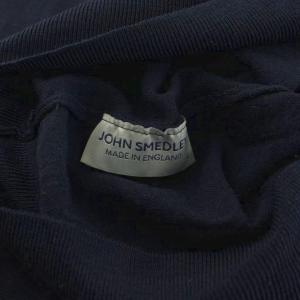 JOHN SMEDLEY ニット セーター 長袖 ウール100％ L 紺 ネイビー /KU H