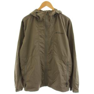 マウンテンパーカー ジップアップ ナイロン L 茶 ブラウン /AN49 MA