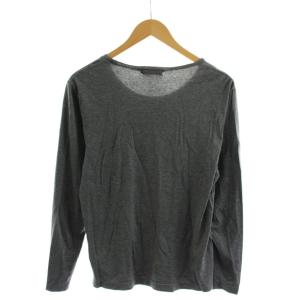 BURBERRY BLACK LABEL Tシャツ カットソー 長袖 ロゴ アーガイル 2 グレー /AN40 MA