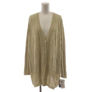 ニットカーディガン 15+ ベージュ /AN18 MA