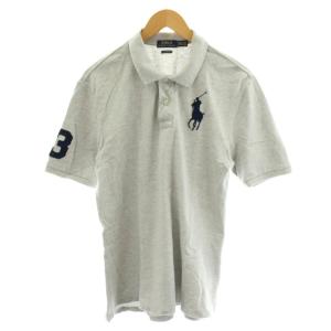 ビッグポニー ポロシャツ 半袖 ロゴ XL グレー /AN73 MA