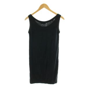 ISSEY MIYAKE タンクトップ コットン S 黒 ブラック /AN58 MA