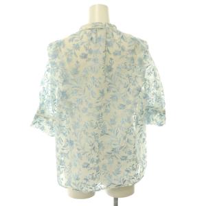 Lily Brown LilyBrown 刺繍チャイナブラウス スカート セットアップ シアー プルオーバー マーメイド ロング F ブルー ベージュ