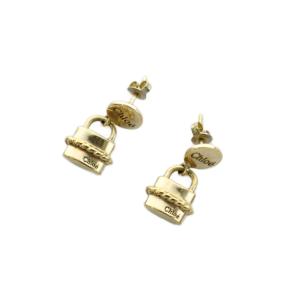 Chloe ピアス 両耳用 パドロック ゴールド色 /AN1 MA OH