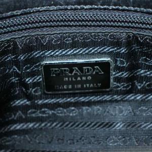 PRADA ショルダーバッグ レザー 黒 ブラック /AN14 MA OH