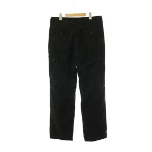 SHIPS カーゴパンツ ストレート ロールアップ 46 黒 ブラック /HS MA