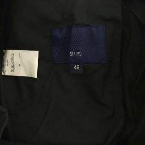 SHIPS カーゴパンツ ストレート ロールアップ 46 黒 ブラック /HS MA